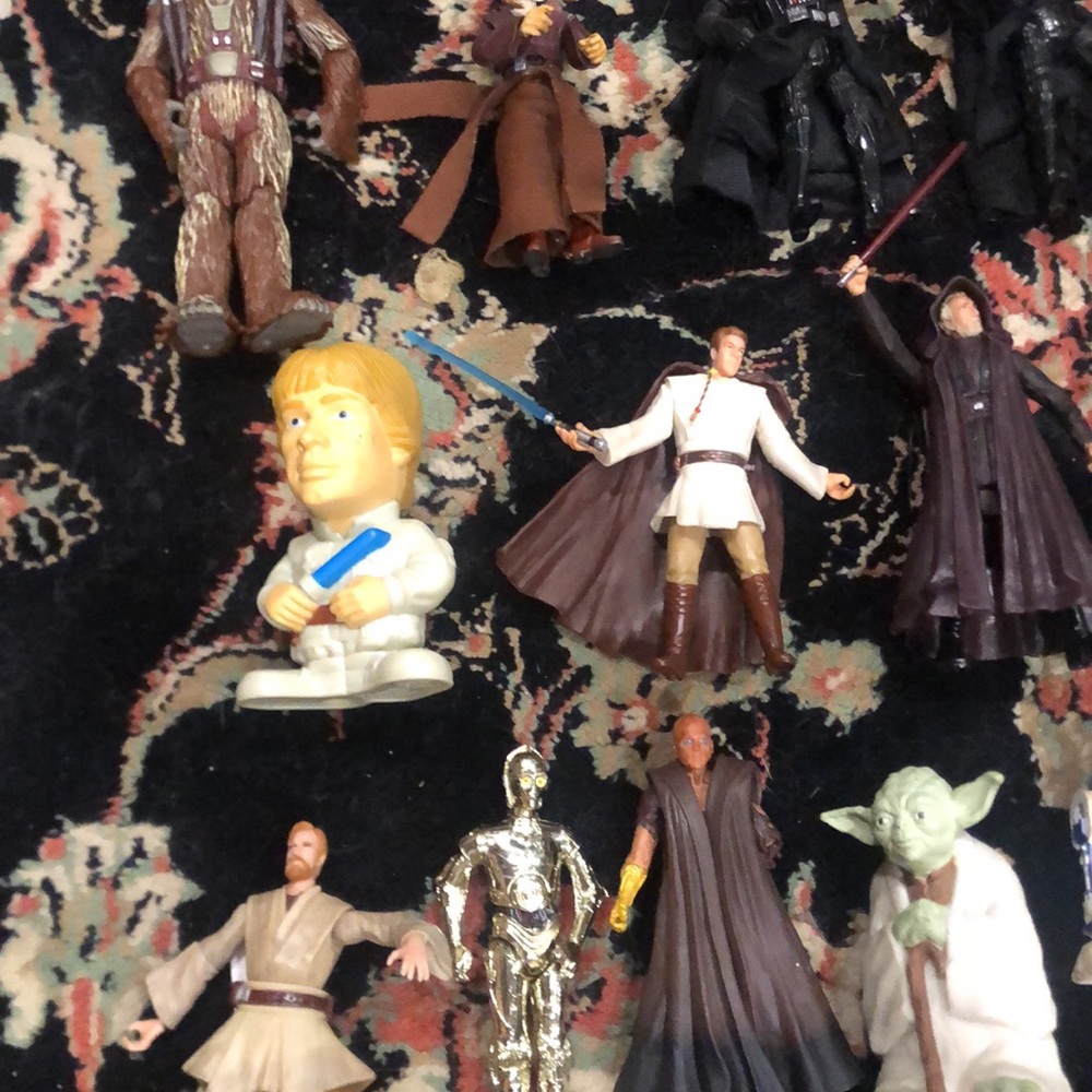 Star Wars Figure Lot - Luke Skywalker, Yoda, C-3PO & More